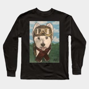 Pilot Puppy Adventures Long Sleeve T-Shirt